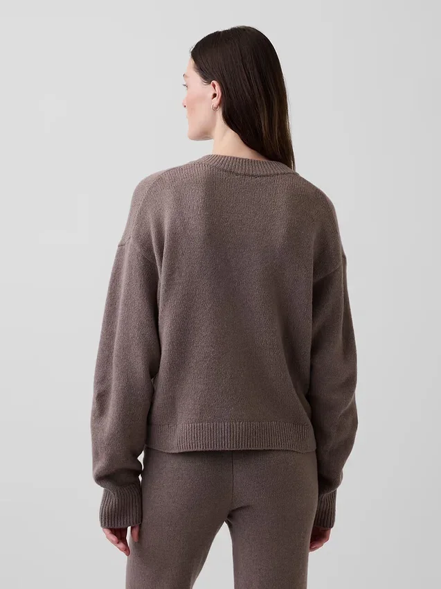 CashSoft oversized grovstrikket cardigan