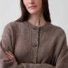 CashSoft oversized grovstrikket cardigan