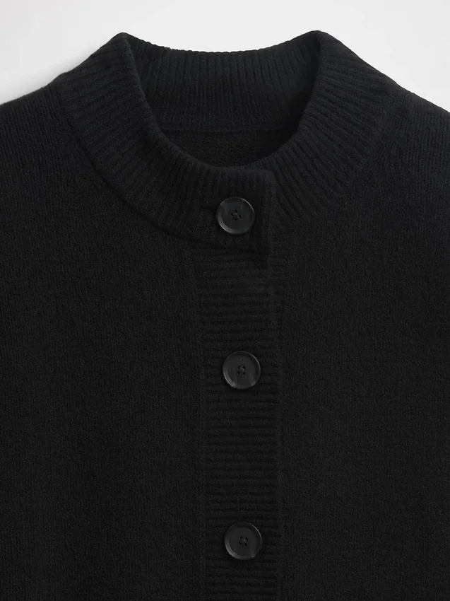 CashSoft oversized grovstrikket cardigan