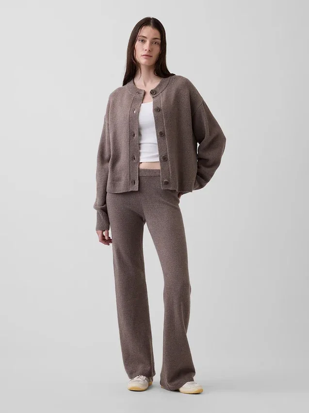 CashSoft oversized grovstrikket cardigan