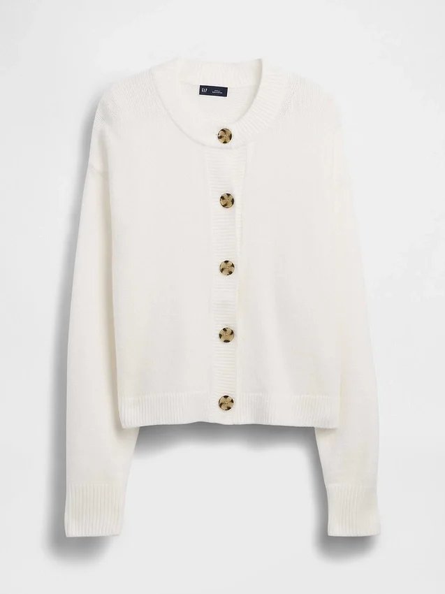 CashSoft oversized grovstrikket cardigan