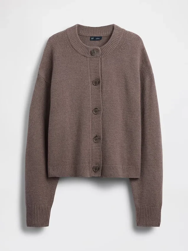 CashSoft oversized grovstrikket cardigan