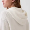 CashSoft oversized hettegenser med glidelås og shaker-mønster