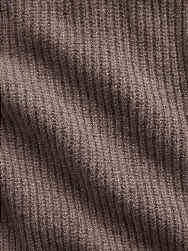 CashSoft oversized hettegenser med glidelås og shaker-mønster