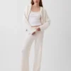 CashSoft oversized hettegenser med glidelås og shaker-mønster