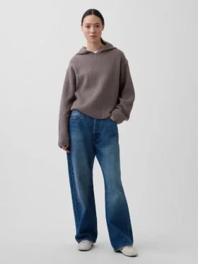CashSoft oversized hettegenser med shaker-mønster