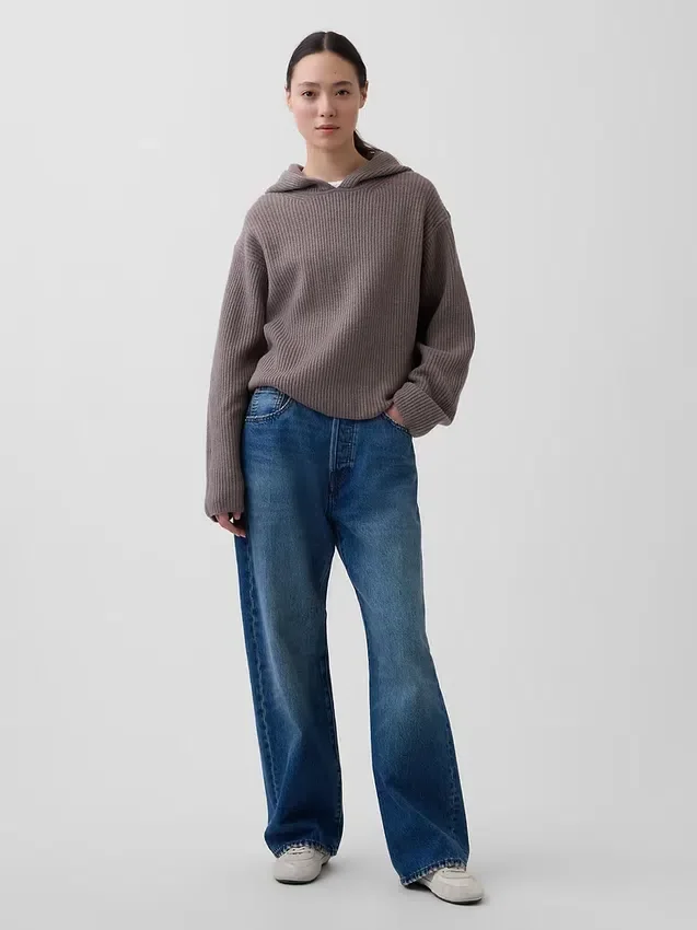 CashSoft oversized hettegenser med shaker-mønster