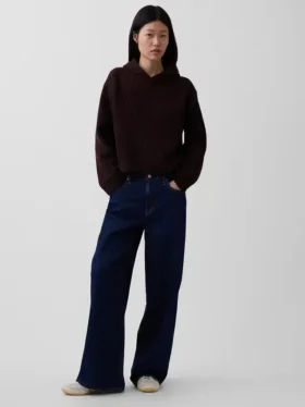 CashSoft oversized hettegenser med shaker-mønster