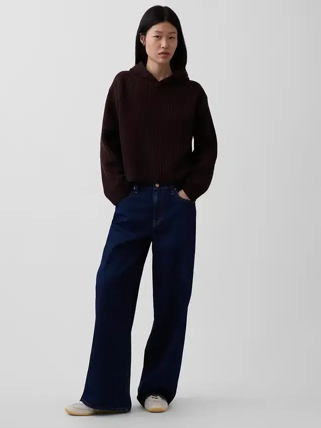 CashSoft oversized hettegenser med shaker-mønster