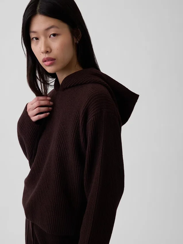 CashSoft oversized hettegenser med shaker-mønster