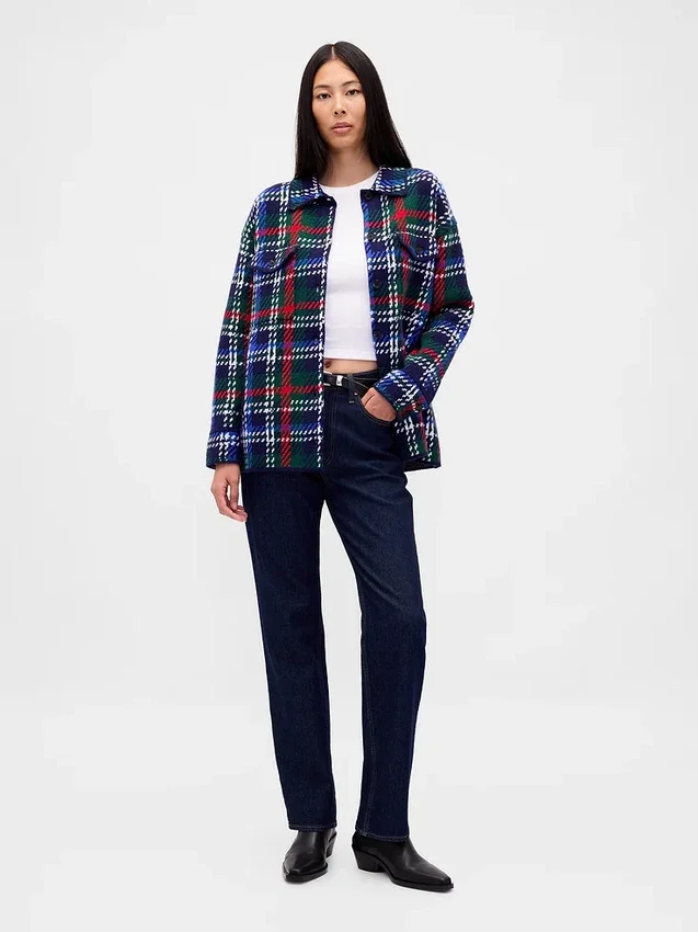 CashSoft oversized skjortejakke