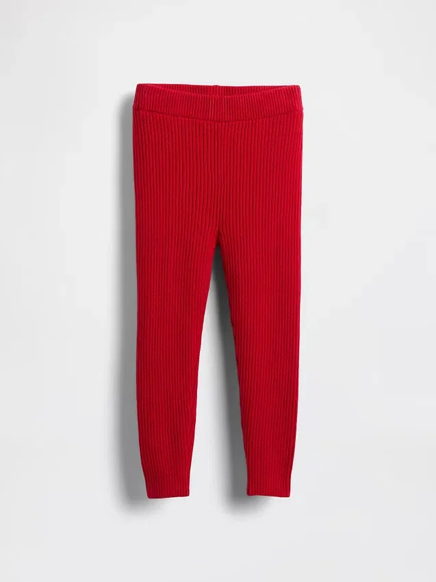 CashSoft-ribbestrikkede leggings for Baby og Småbarn