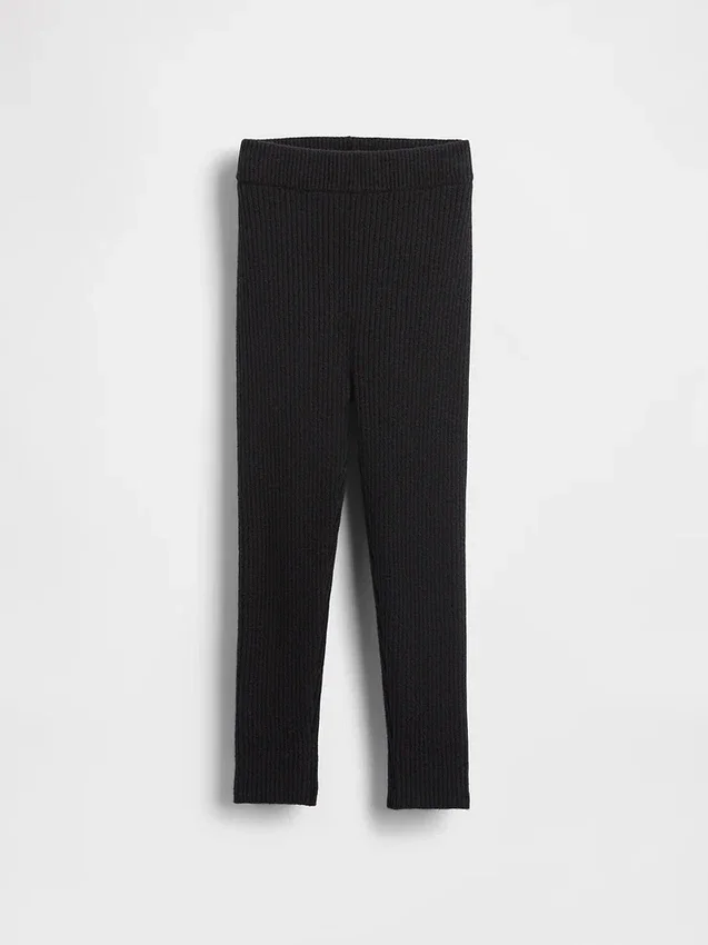 CashSoft-ribbestrikkede leggings for Baby og Småbarn
