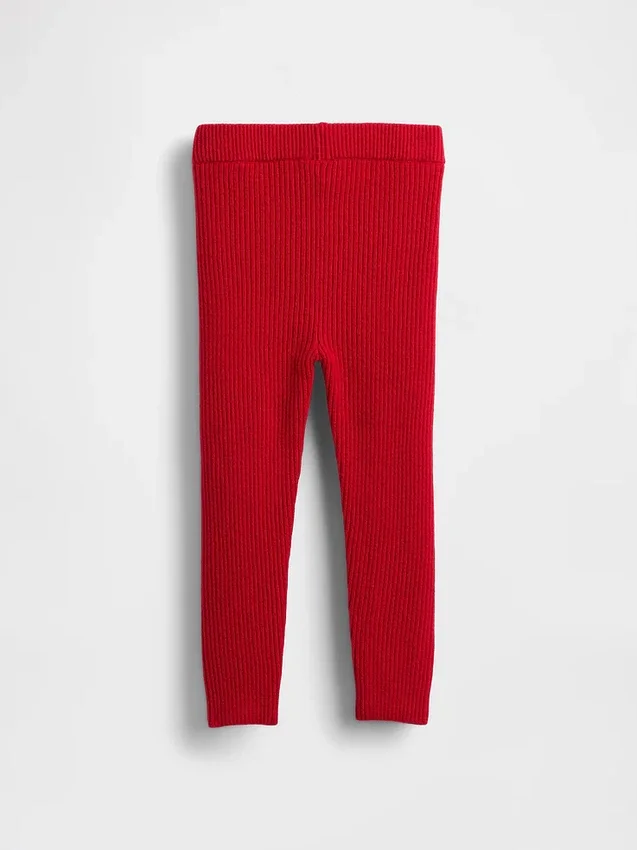 CashSoft-ribbestrikkede leggings for Baby og Småbarn