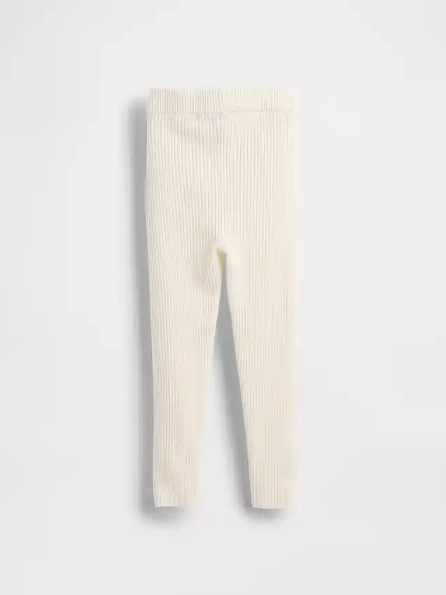 CashSoft-ribbestrikkede leggings for Baby og Småbarn