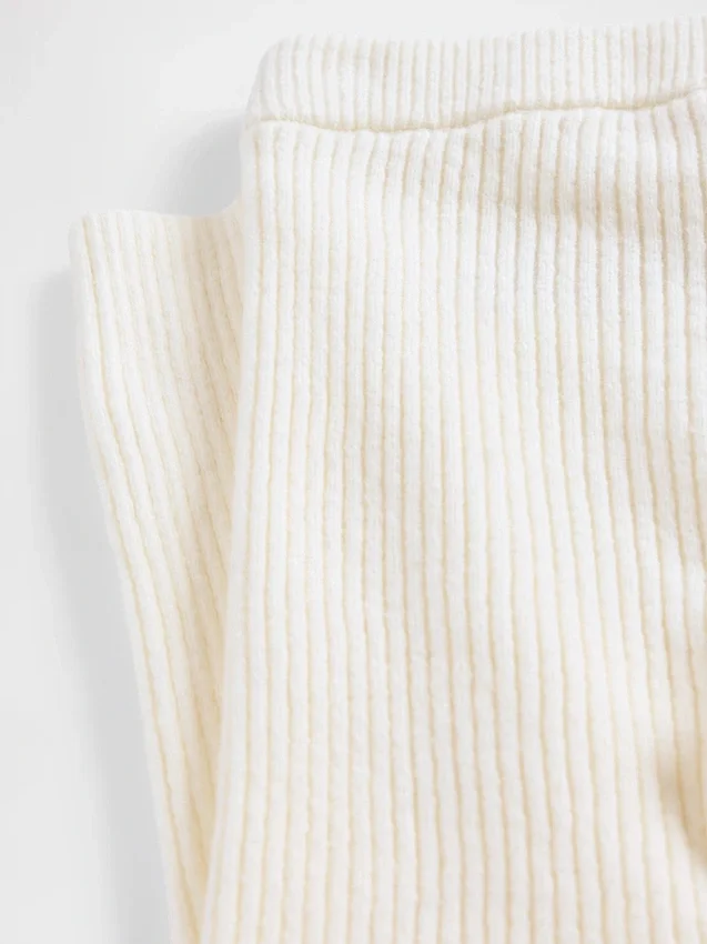 CashSoft-ribbestrikkede leggings for Baby og Småbarn