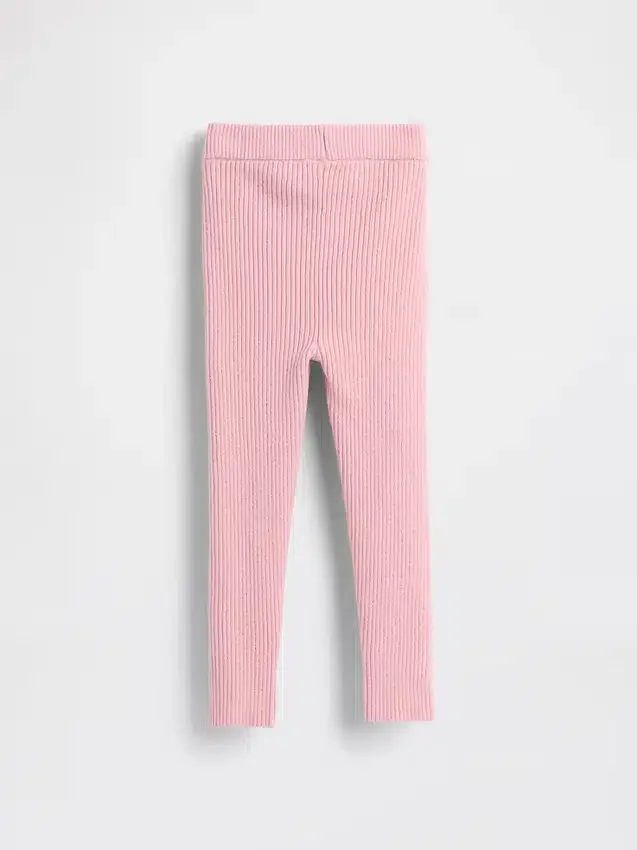 CashSoft-ribbestrikkede leggings for Baby og Småbarn