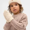 CashSoft-sett med strikket lue og votter for Baby og Småbarn
