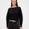 CashSoft stretch-genser med lanterneermer