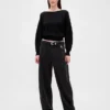 CashSoft stretch-genser med lanterneermer