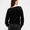 CashSoft stretch-genser med lanterneermer