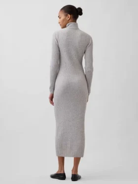 CashSoft turtleneck-maksikjole