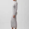 CashSoft turtleneck-maksikjole