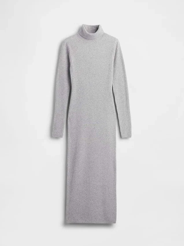 CashSoft turtleneck-maksikjole