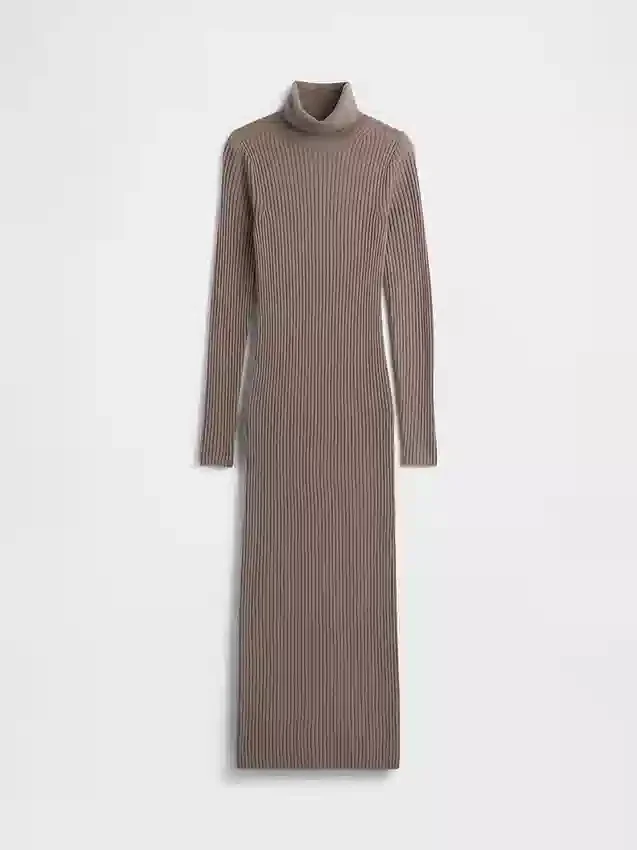 CashSoft turtleneck-maksikjole