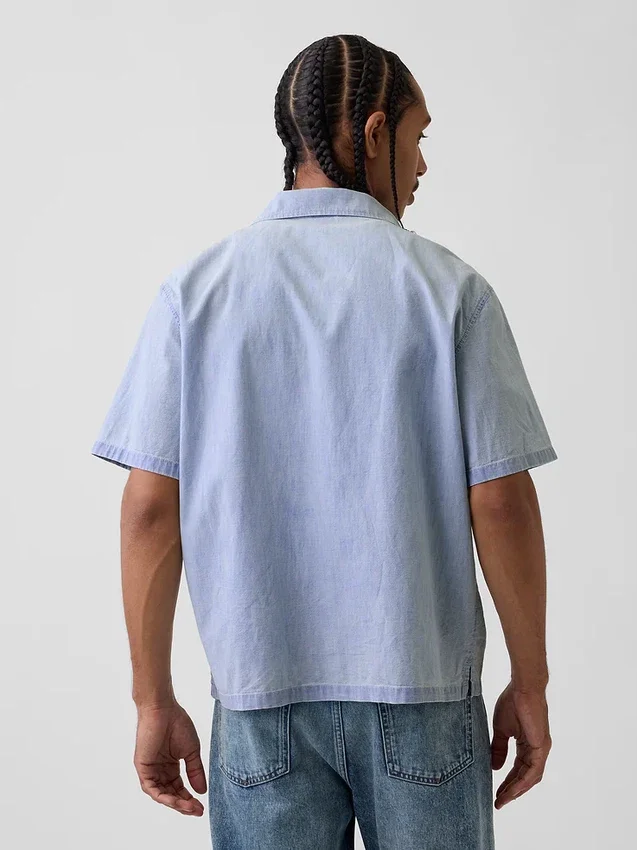 Chambray-resortskjorte