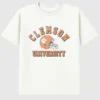 Clemson University fotball-T-skjorte med vintage-grafikk