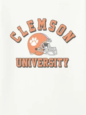 Clemson University fotball-T-skjorte med vintage-grafikk
