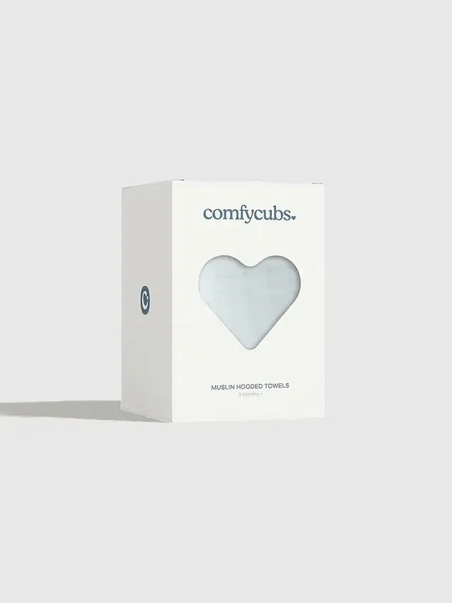 Comfy Cubs babyhåndkle med hette