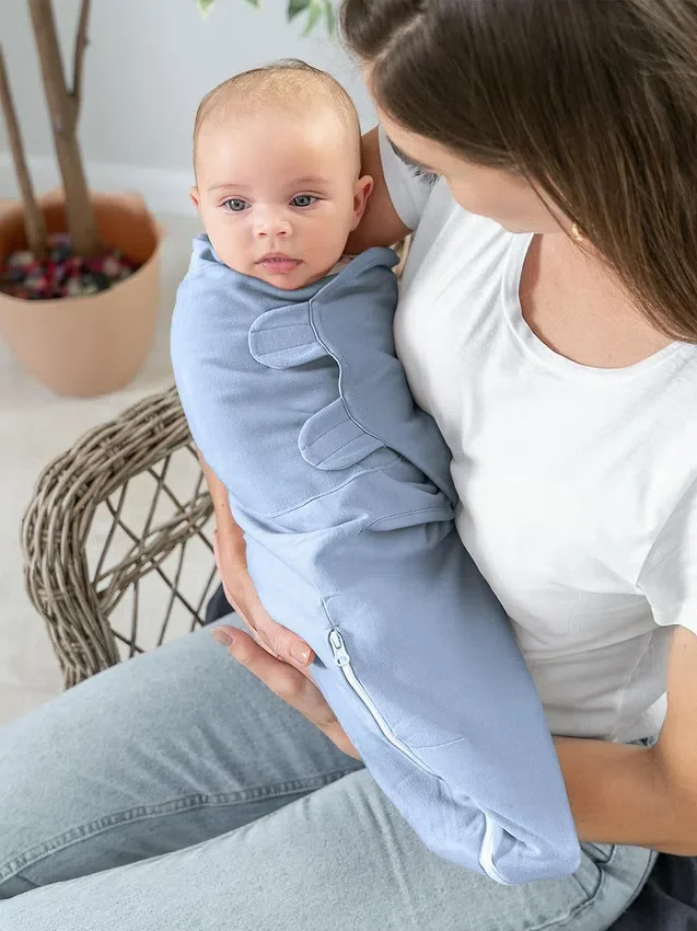 Comfy Cubs Easy Swaddle-tepper med glidelås