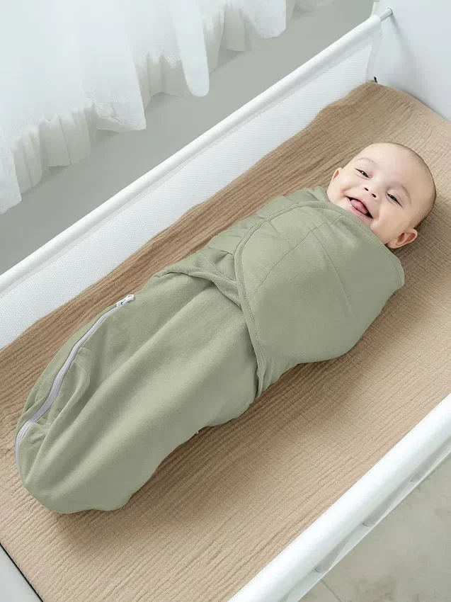 Comfy Cubs Easy Swaddle-tepper med glidelås