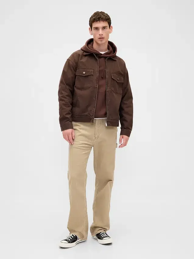 Corduroy «90S» løse tømmerbukser