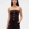 Corduroy-vest uten stropper