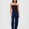 Corduroy-vest uten stropper