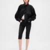 Cropped capri-Jeans med høy midje