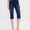 Cropped capri-Jeans med høy midje
