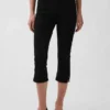 Cropped capri-Jeans med høy midje