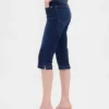 Cropped capri-Jeans med høy midje