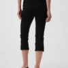 Cropped capri-Jeans med høy midje
