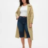Cropped capri-Jeans med høy midje