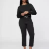 Cropped capri-Jeans med høy midje