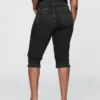 Cropped capri-Jeans med høy midje