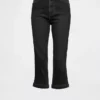 Cropped capri-Jeans med høy midje