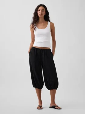 Culotte-bukser i bomullsgasbind