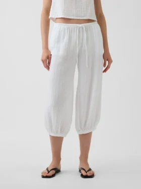 Culotte-bukser i bomullsgasbind