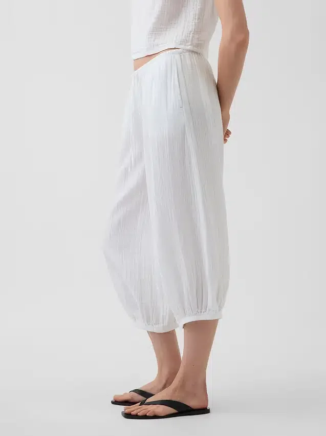 Culotte-bukser i bomullsgasbind